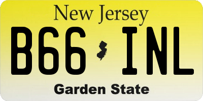 NJ license plate B66INL