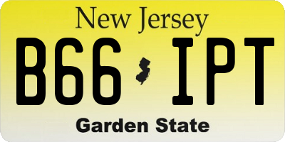 NJ license plate B66IPT