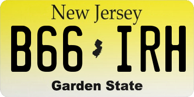 NJ license plate B66IRH