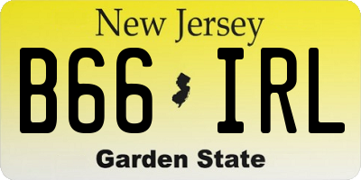 NJ license plate B66IRL