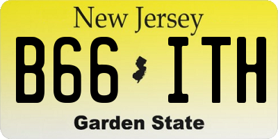 NJ license plate B66ITH