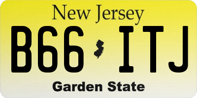 NJ license plate B66ITJ