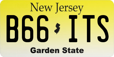 NJ license plate B66ITS