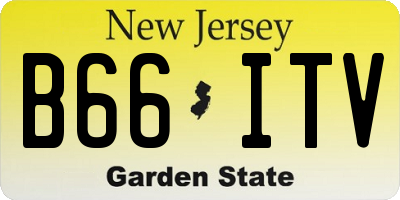 NJ license plate B66ITV