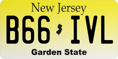 NJ license plate B66IVL