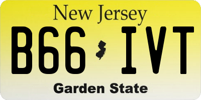 NJ license plate B66IVT
