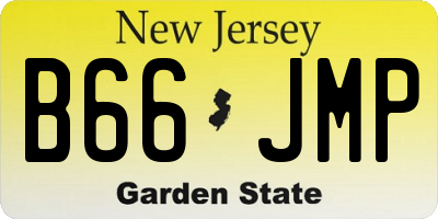 NJ license plate B66JMP