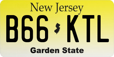 NJ license plate B66KTL