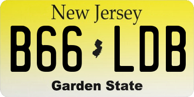 NJ license plate B66LDB