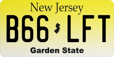 NJ license plate B66LFT