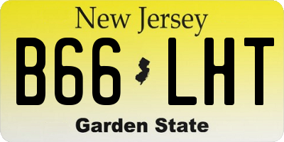 NJ license plate B66LHT
