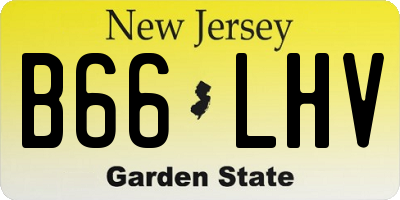 NJ license plate B66LHV
