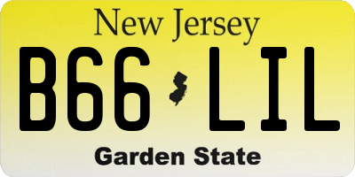 NJ license plate B66LIL