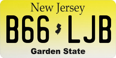 NJ license plate B66LJB