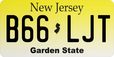 NJ license plate B66LJT
