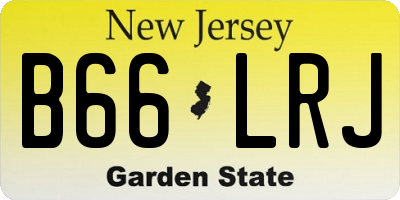 NJ license plate B66LRJ