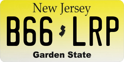 NJ license plate B66LRP