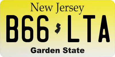 NJ license plate B66LTA