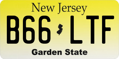 NJ license plate B66LTF