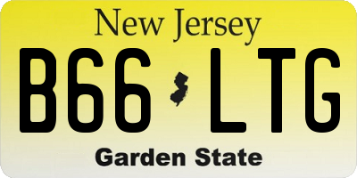 NJ license plate B66LTG
