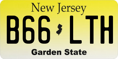 NJ license plate B66LTH