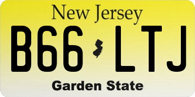 NJ license plate B66LTJ
