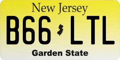 NJ license plate B66LTL