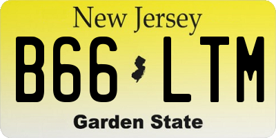 NJ license plate B66LTM