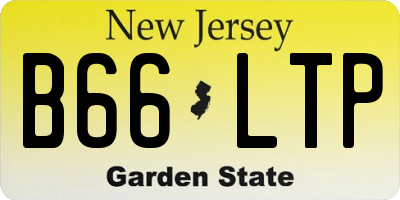 NJ license plate B66LTP