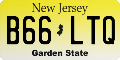NJ license plate B66LTQ