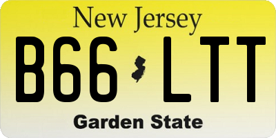 NJ license plate B66LTT