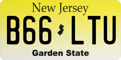 NJ license plate B66LTU