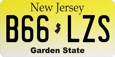 NJ license plate B66LZS