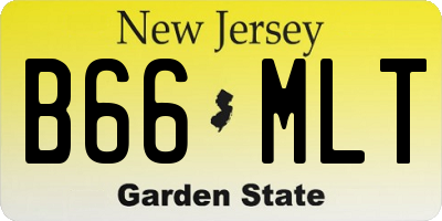 NJ license plate B66MLT