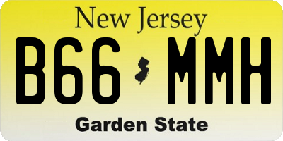 NJ license plate B66MMH