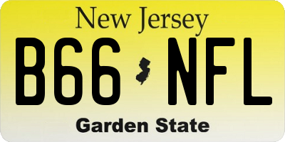NJ license plate B66NFL