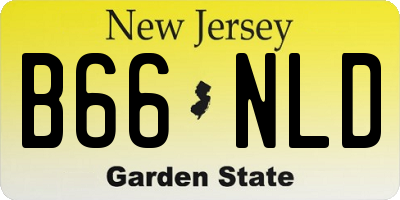 NJ license plate B66NLD