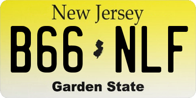 NJ license plate B66NLF