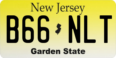 NJ license plate B66NLT