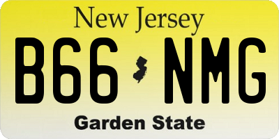 NJ license plate B66NMG