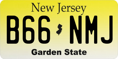 NJ license plate B66NMJ