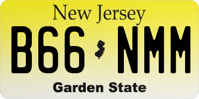 NJ license plate B66NMM