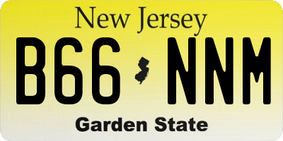 NJ license plate B66NNM