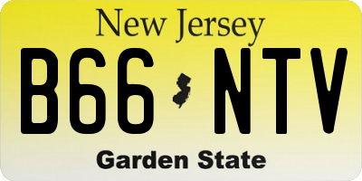 NJ license plate B66NTV
