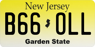 NJ license plate B66OLL