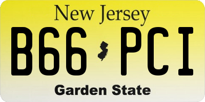 NJ license plate B66PCI
