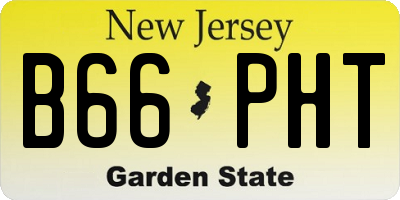 NJ license plate B66PHT