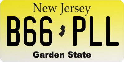NJ license plate B66PLL