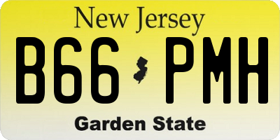 NJ license plate B66PMH