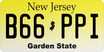 NJ license plate B66PPI